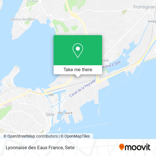 Mapa Lyonnaise des Eaux France