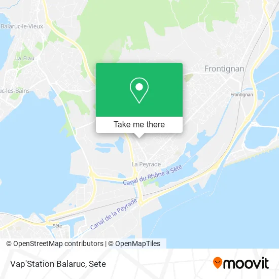 Vap'Station Balaruc map