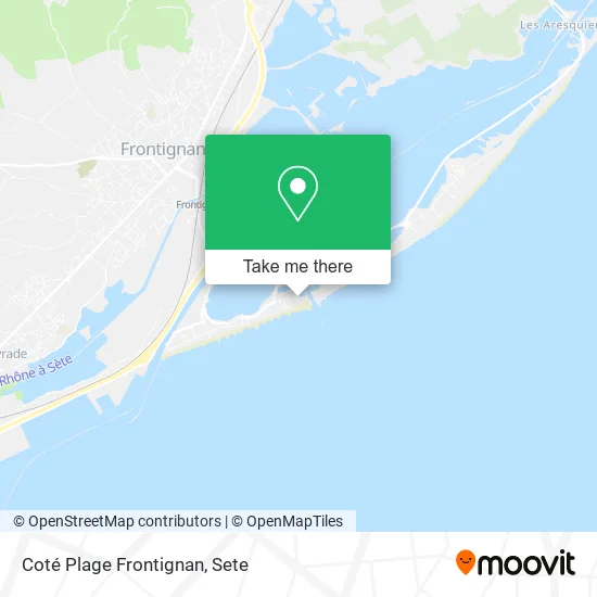 Coté Plage Frontignan map