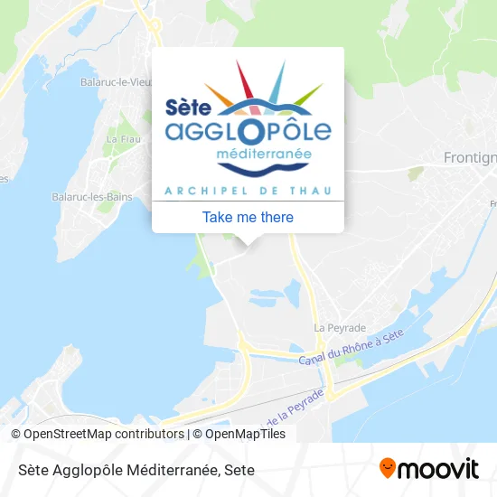 Sète Agglopôle Méditerranée map