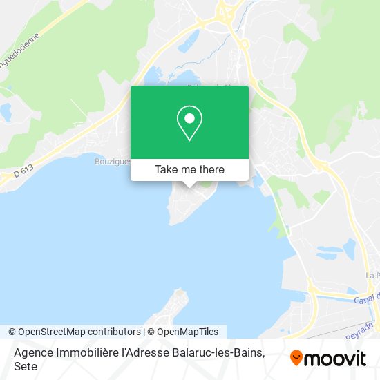 Mapa Agence Immobilière l'Adresse Balaruc-les-Bains