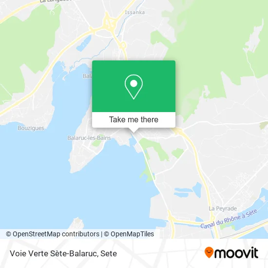 Voie Verte Sète-Balaruc map