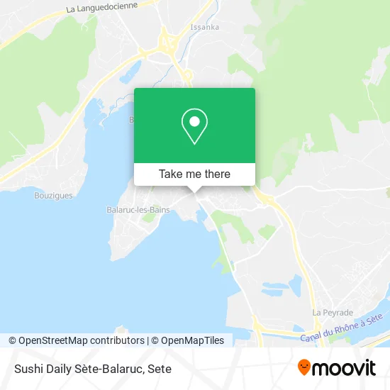 Sushi Daily Sète-Balaruc map