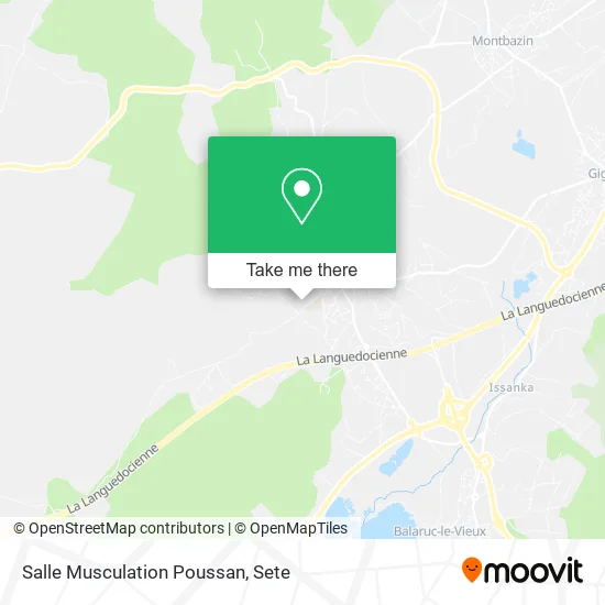 Salle Musculation Poussan map