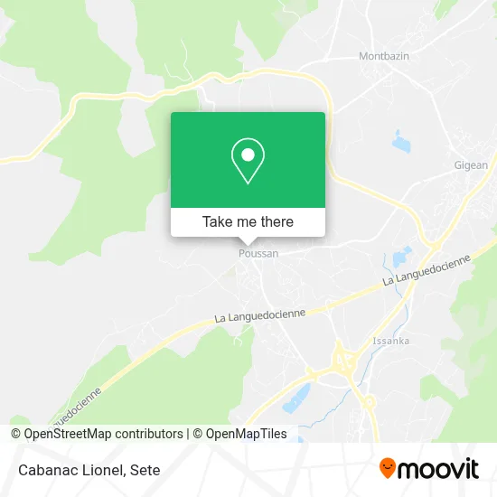 Cabanac Lionel map