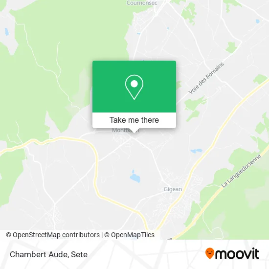 Chambert Aude map