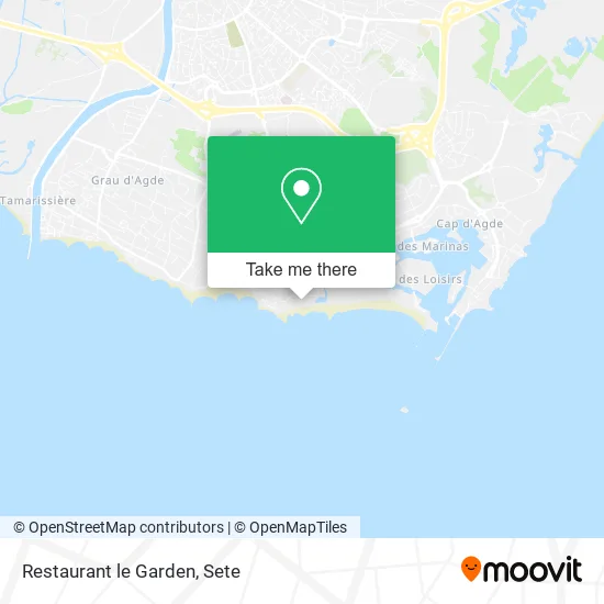 Restaurant le Garden map