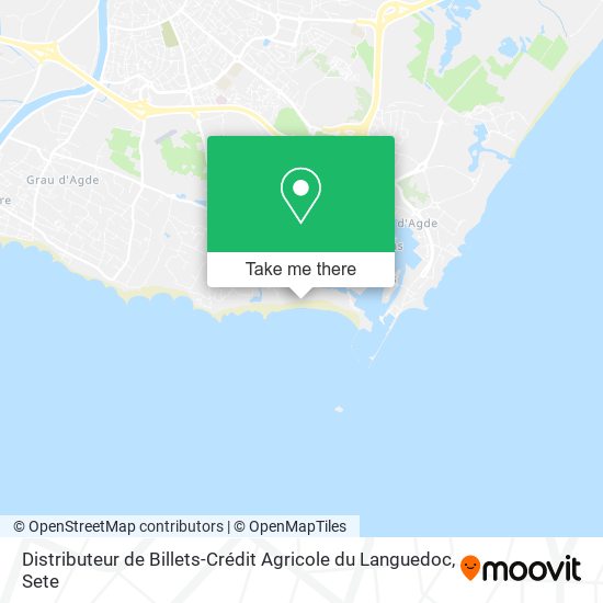 Distributeur de Billets-Crédit Agricole du Languedoc map