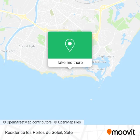 Résidence les Perles du Soleil map