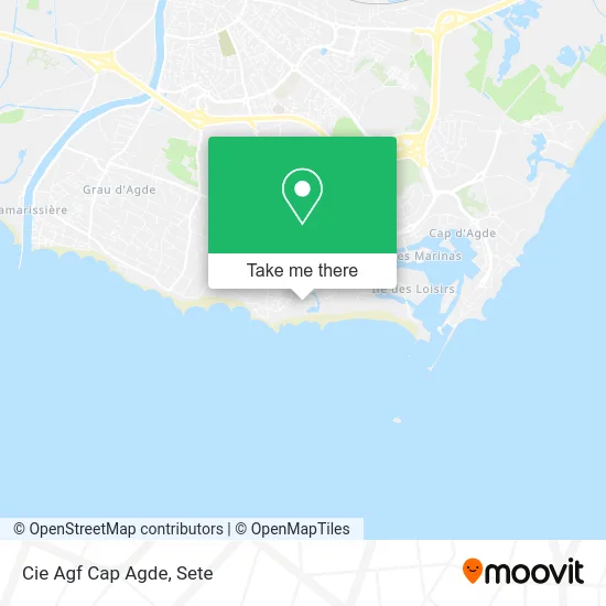 Cie Agf Cap Agde map
