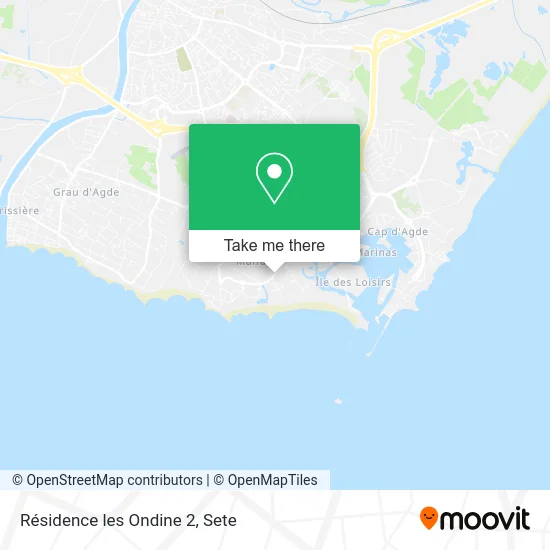 Résidence les Ondine 2 map
