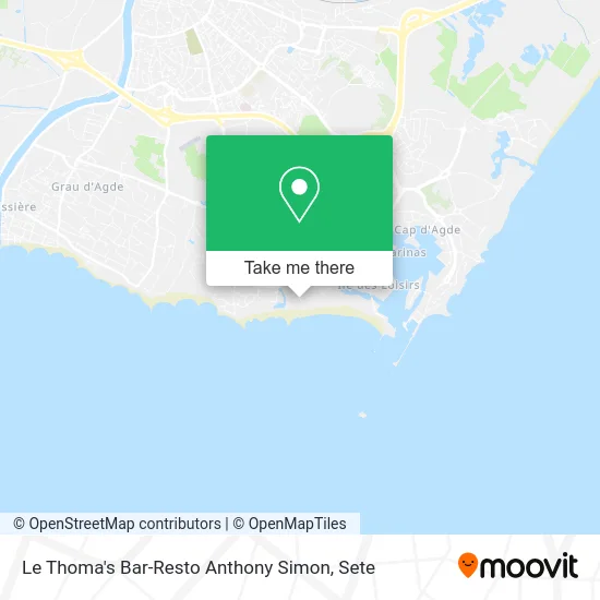 Le Thoma's Bar-Resto Anthony Simon map