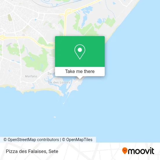 Pizza des Falaises map