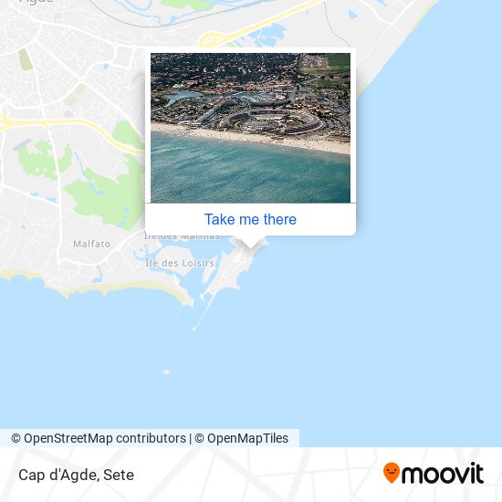 Cap d'Agde map