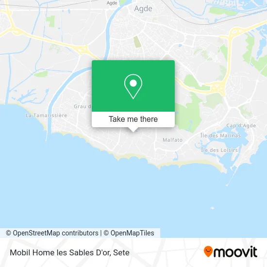 Mobil Home les Sables D'or map
