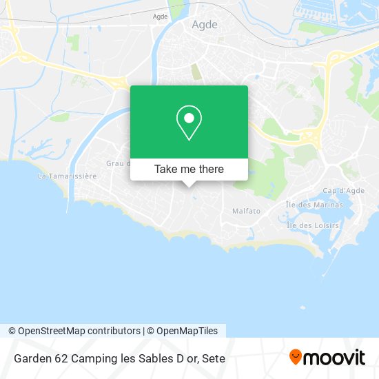 Garden 62 Camping les Sables D or map