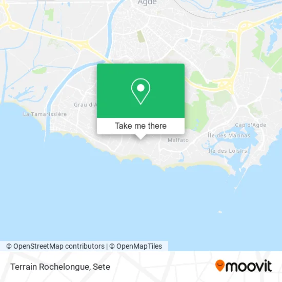 Terrain Rochelongue map