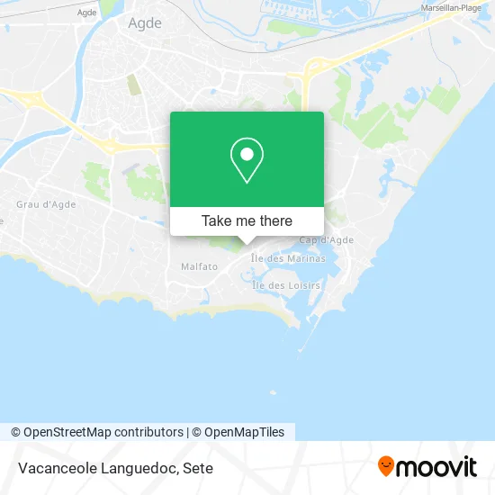Vacanceole Languedoc map