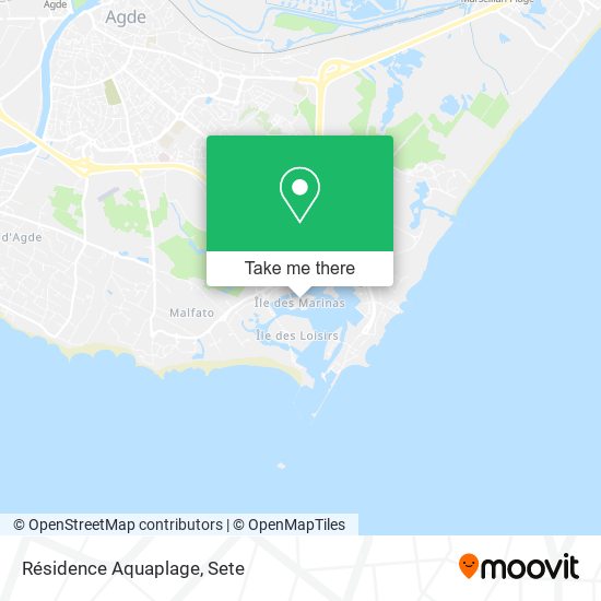 Résidence Aquaplage map