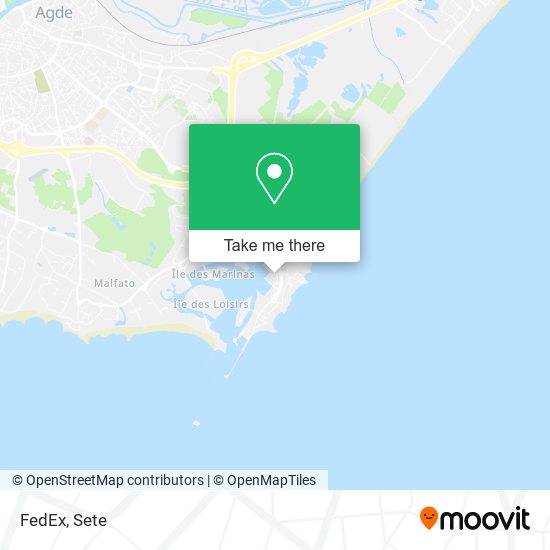 FedEx map