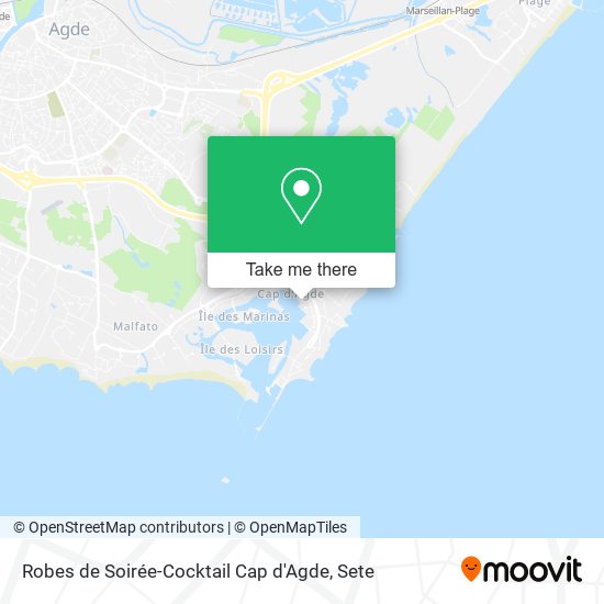 Robes de Soirée-Cocktail Cap d'Agde map