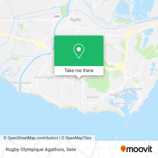Rugby Olympique Agathois map