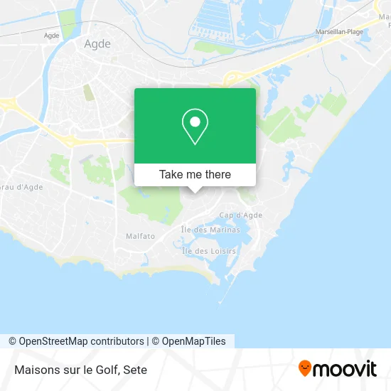 Maisons sur le Golf map