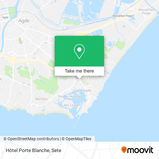 Hôtel Porte Blanche map