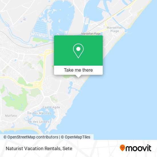 Naturist Vacation Rentals map