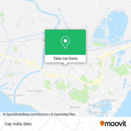 Cap India map