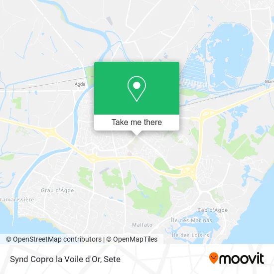 Synd Copro la Voile d'Or map