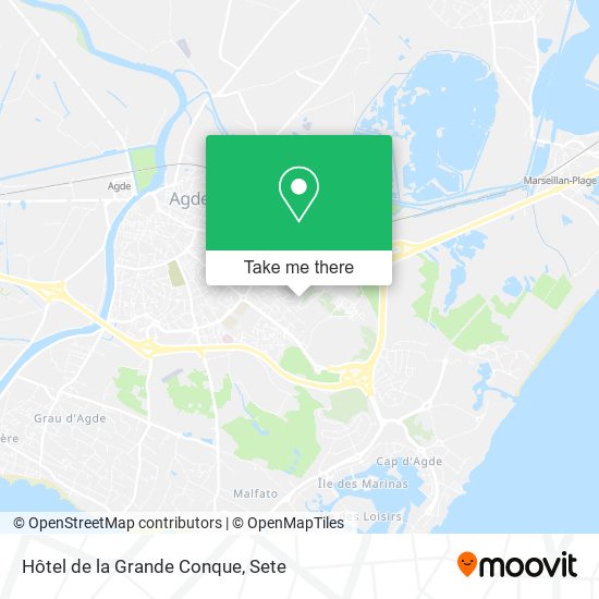 Hôtel de la Grande Conque map