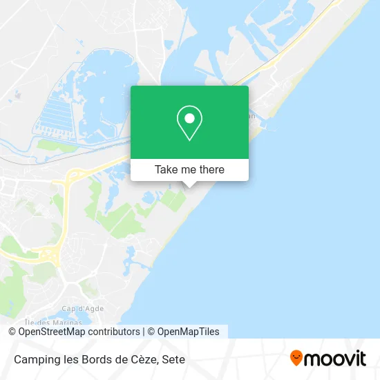 Camping les Bords de Cèze map