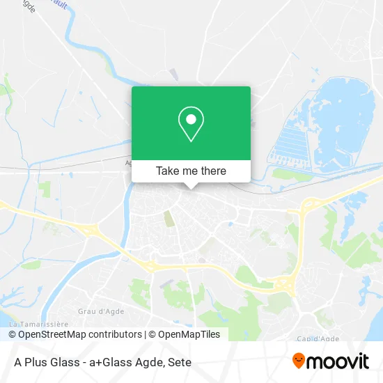 A Plus Glass - a+Glass Agde map