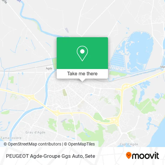 PEUGEOT Agde-Groupe Ggs Auto map