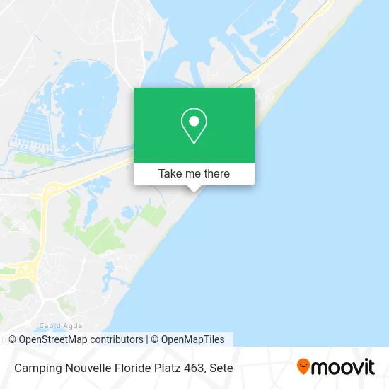 Camping Nouvelle Floride Platz 463 map