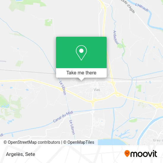 Argelès map