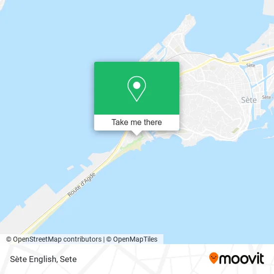 Sète English map