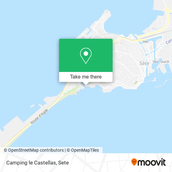 Camping le Castellas map