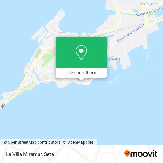 La Villa Miramar map