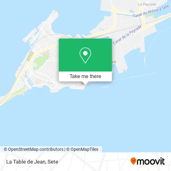 La Table de Jean map