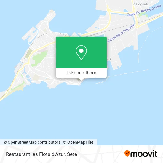 Restaurant les Flots d'Azur map