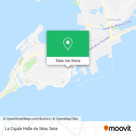 La Cigale Halle de Sète map