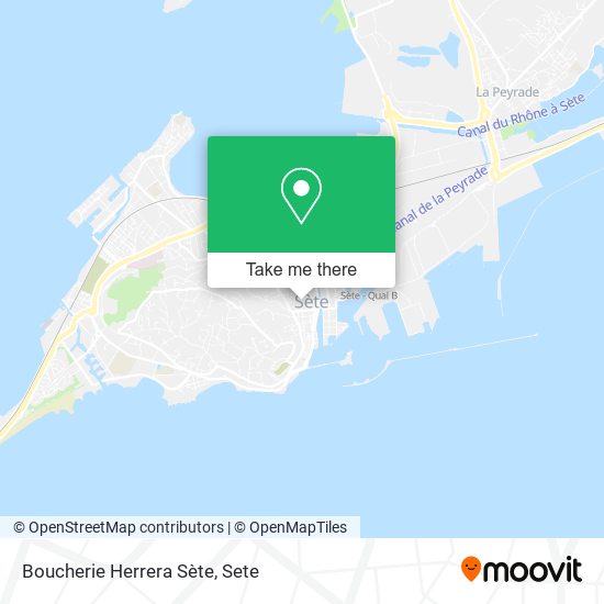 Boucherie Herrera Sète map