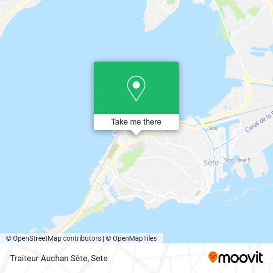 Traiteur Auchan Sète map