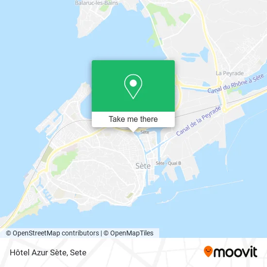 Hôtel Azur Sète map