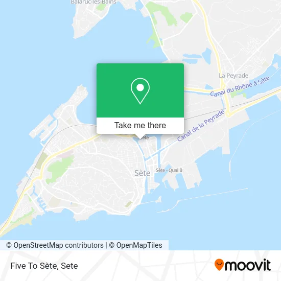 Five To Sète map
