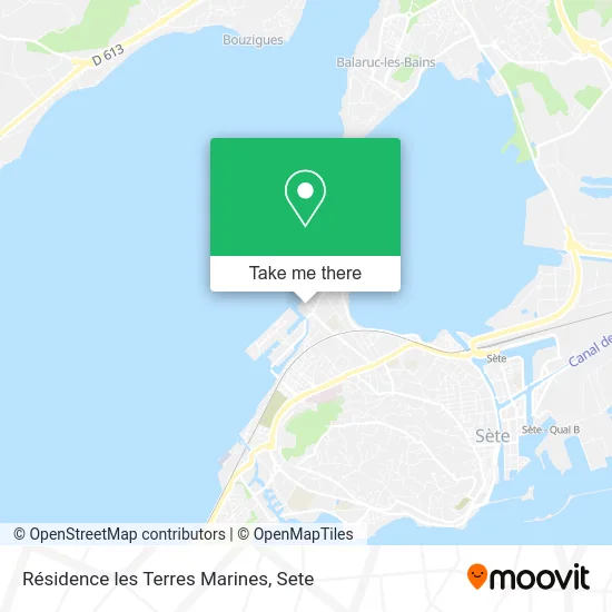 Résidence les Terres Marines map