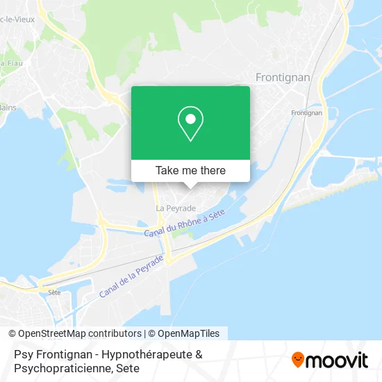 Psy Frontignan - Hypnothérapeute & Psychopraticienne map
