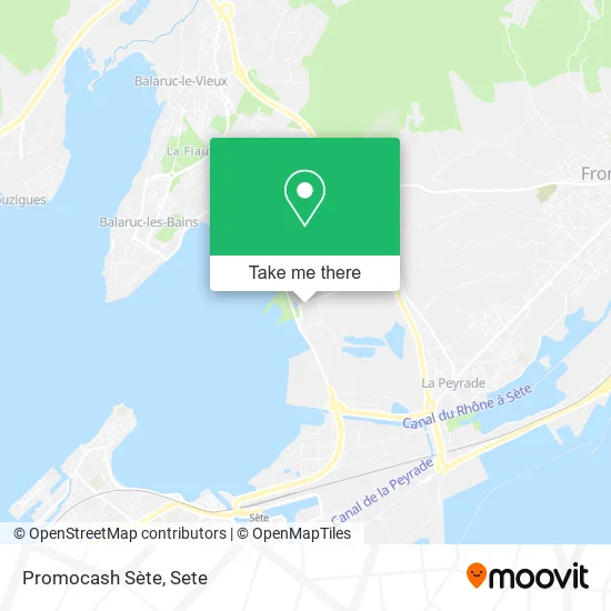Promocash Sète map